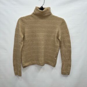 Vince Sweater Womens Small Beige Cashmere Round Neck Long Sleeve Pullover